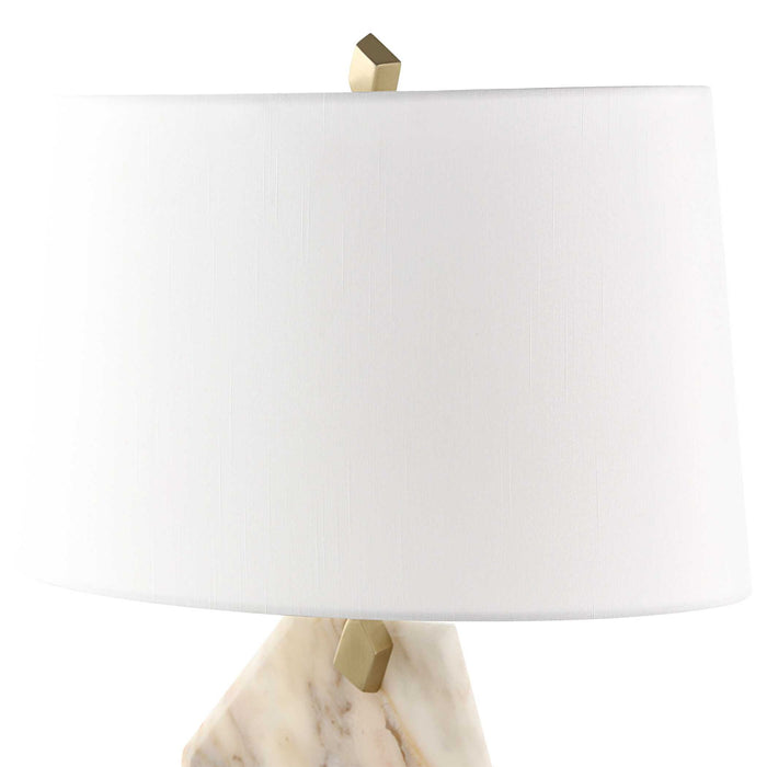 Pentagonal - Table Lamp - Gold / White