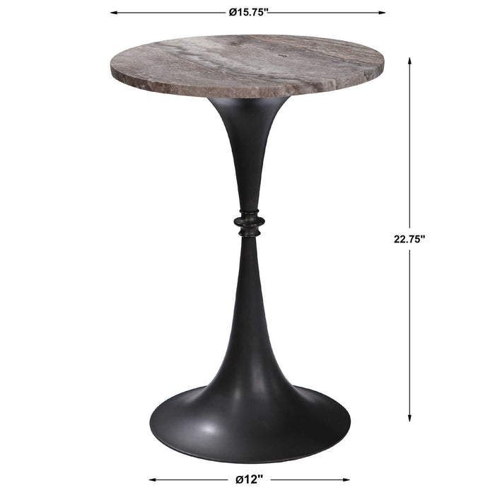 Brenton - Accent Table - Bronze / Brown