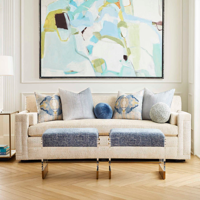 Back To You - Framed Canvas - Blue / Brown / Green