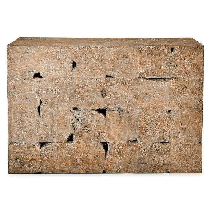 Teak Tac Toe - Console Table