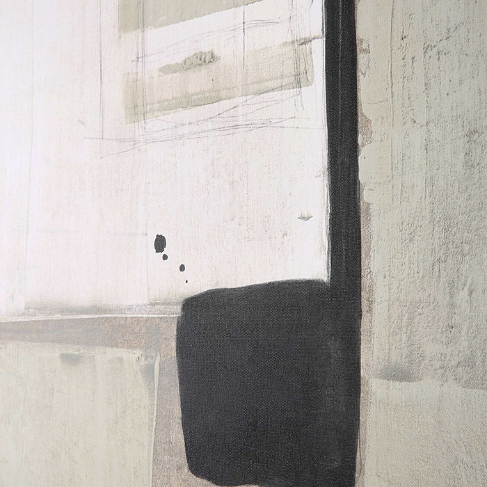 Accentuate The Positive - Framed Canvas - Black / Brown / Gray