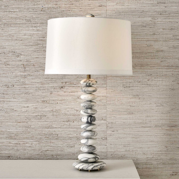 Washed Stones - Table Lamp - White