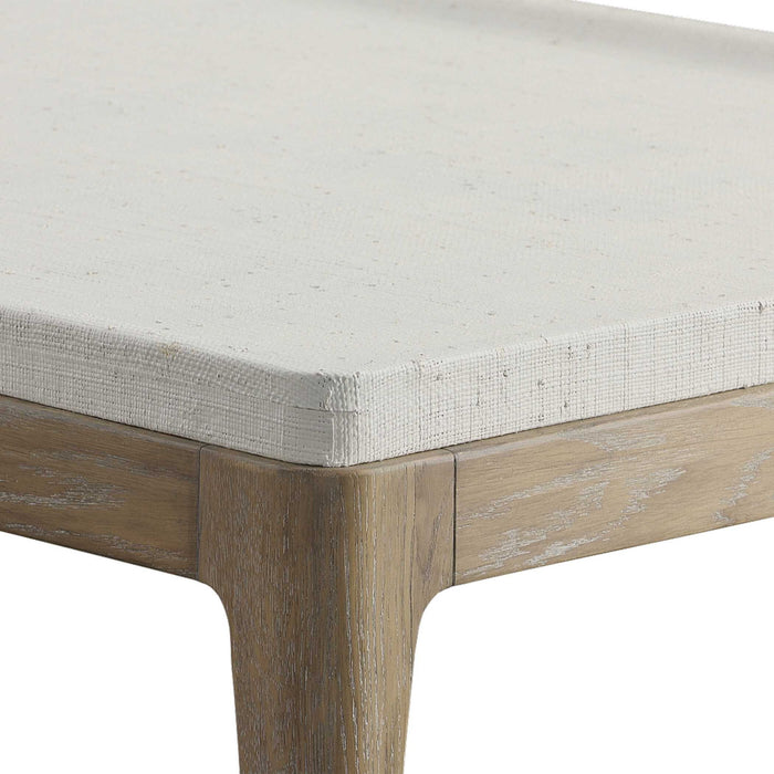 Linen Coffee Table - White