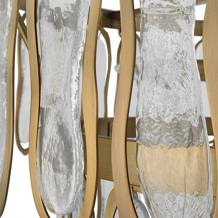 Aurelie - 9 Light Round Pendant - Brass