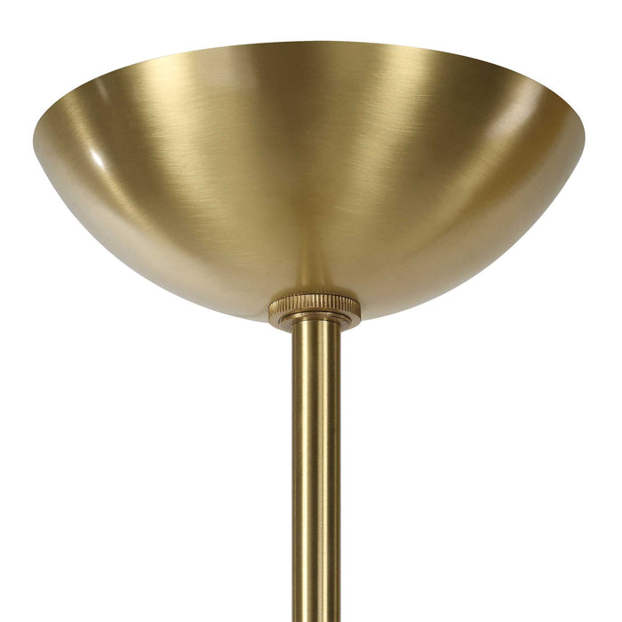 Scepter - 12 Light LED Pendant - Brass