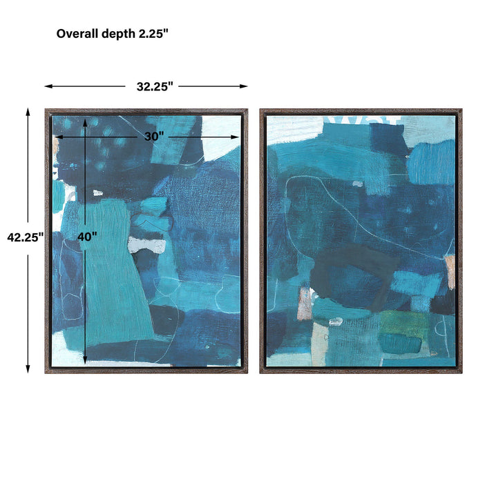 Wait Until Dusk - Framed Canvas Diptych (Set of 2)