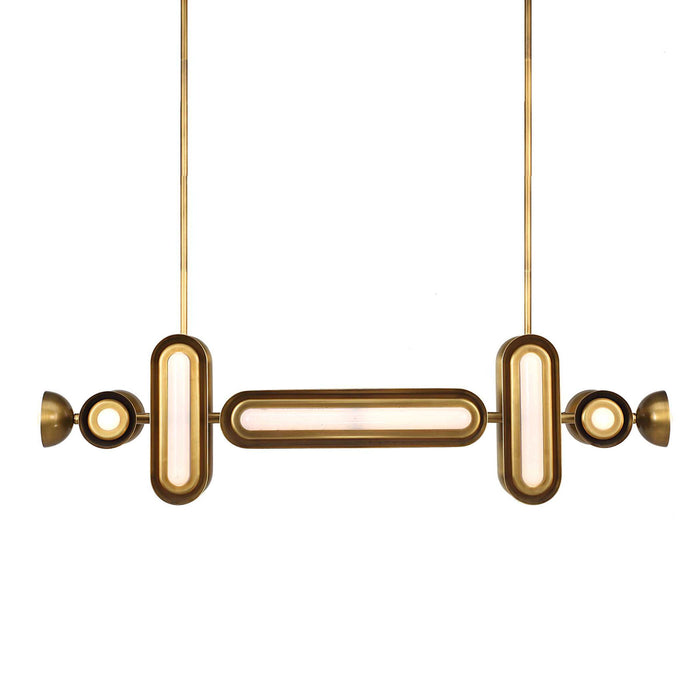 Dot Dash - 12 Light Pendant - Brass