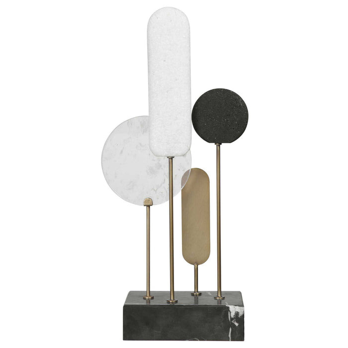 Signal - Sculpture - Black / Brass / White