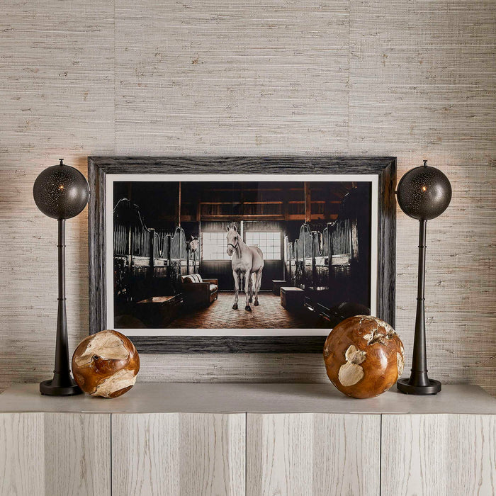 Equine Estate - Framed Print - Black / Woodtone