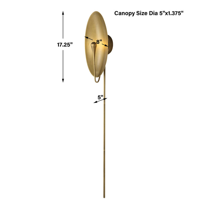 Golden Glow - 1 Light Sconce - Brass
