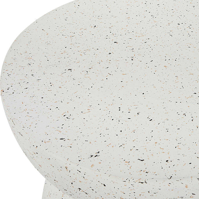 Inhale - Cast Accent Table - White