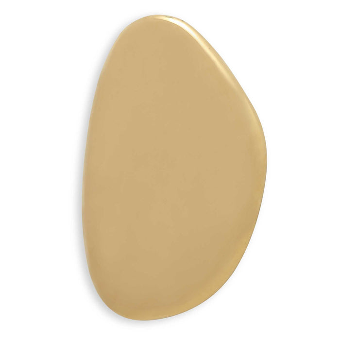 Jelly Bean - 26" x 16" Wall Sculpture - Gold