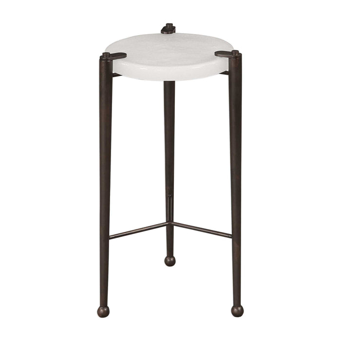 Ames - Drink Table - Bronze / White