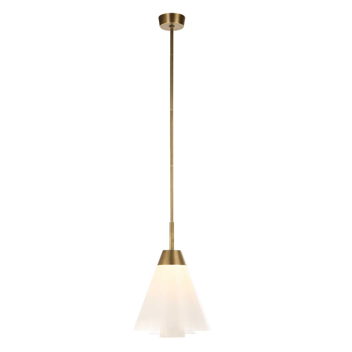 Tiered Ombre - 1 Light LED Pendant - Brass