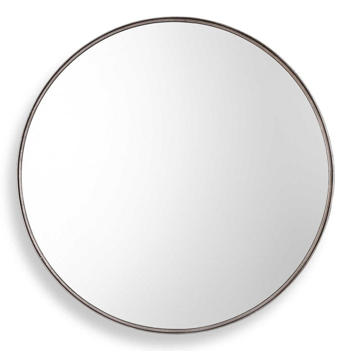 Agoura - 48" Round Mirror - Silver