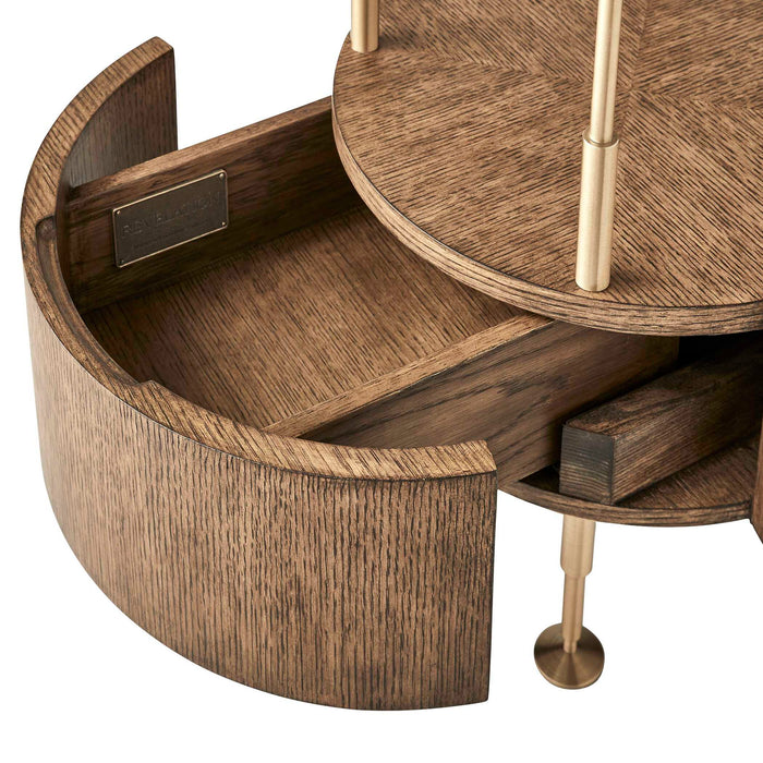 By Your Side - Table - Brass / Woodtone / White