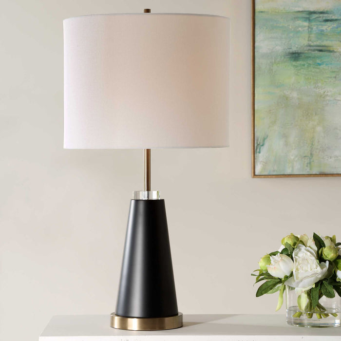 Table Lamp - White & Black