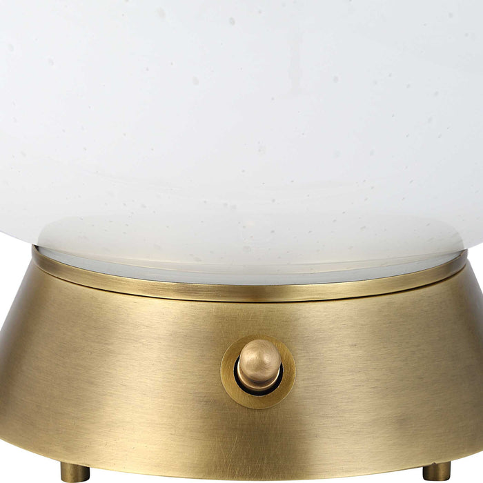 Full Moon - Table Lamp - Brass / Gold / White