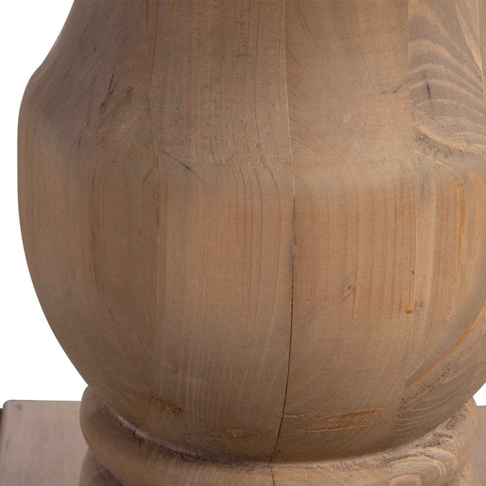 Stratford - Pedestal End Table - Light Brown