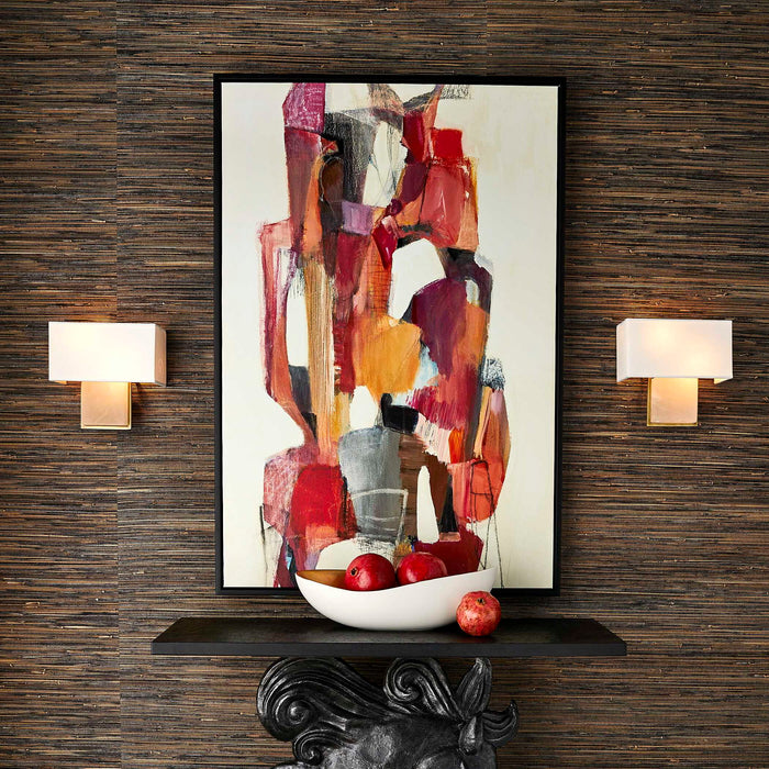 Totem At Sunrise - Framed Canvas - Black / Brown / Gray