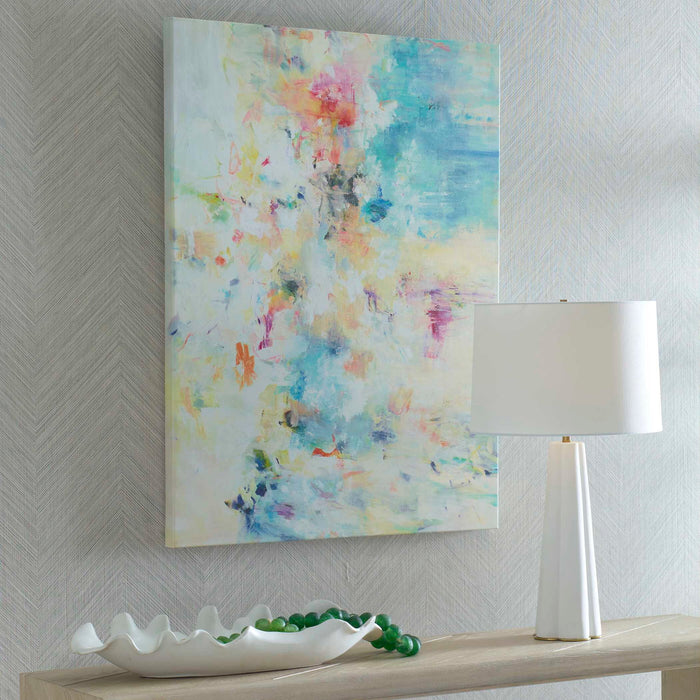 40" Frameless Giclee On Canvas - Blue