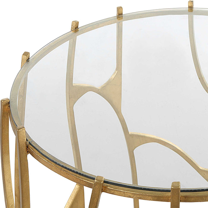 Ritual - Round Gold Side Table