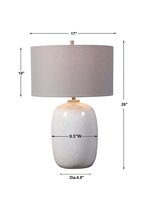 Winterscape - Glaze Table Lamp - White