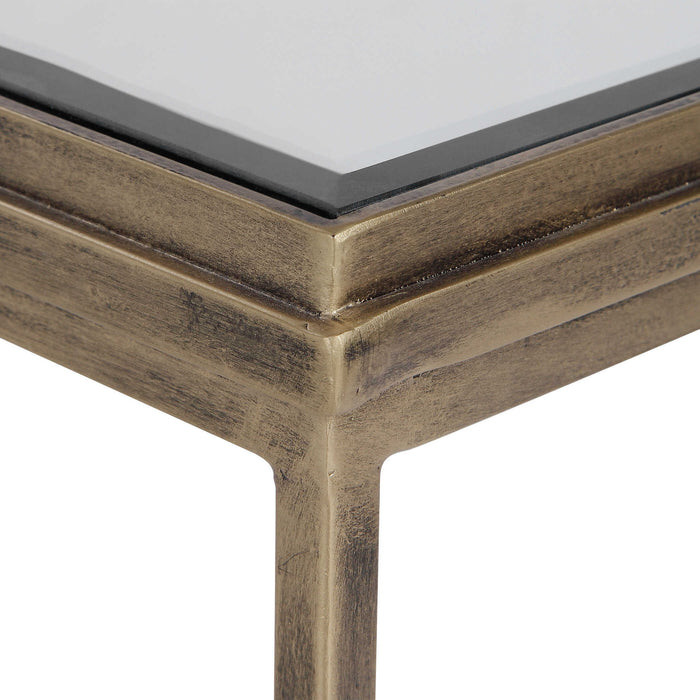 India - Nesting Tables (Set of 3) - Light Brown & Black