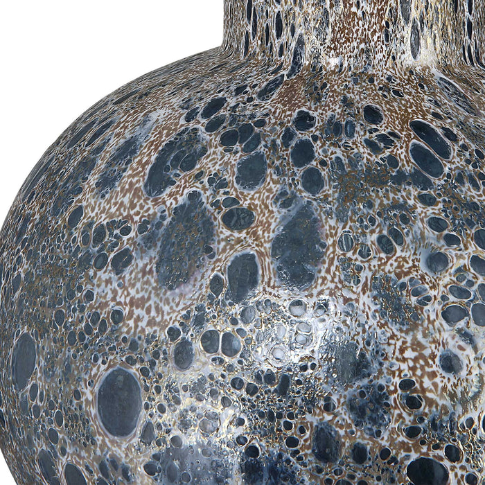 Atmosphere - Low Table Lamp - Blue / Brass / Gold