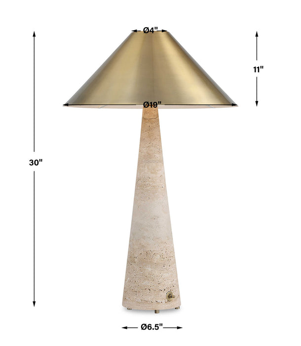 Under Cover - Table Lamp - Brass / Beige / Gold