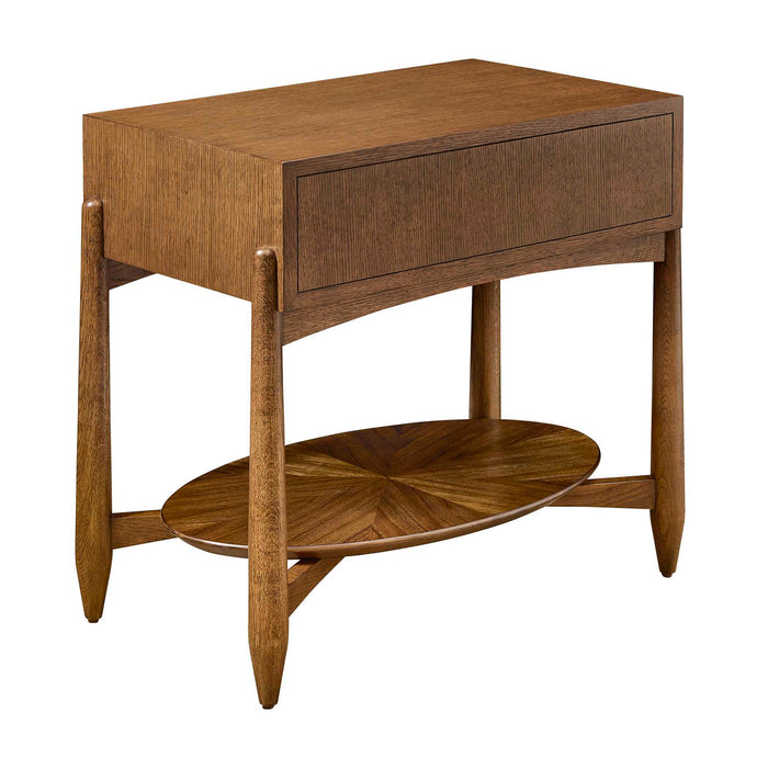 Tiger Eye - Side Table - Woodtone / Brass