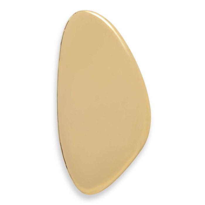 Jelly Bean - 42" x 18" Wall Sculpture - Gold