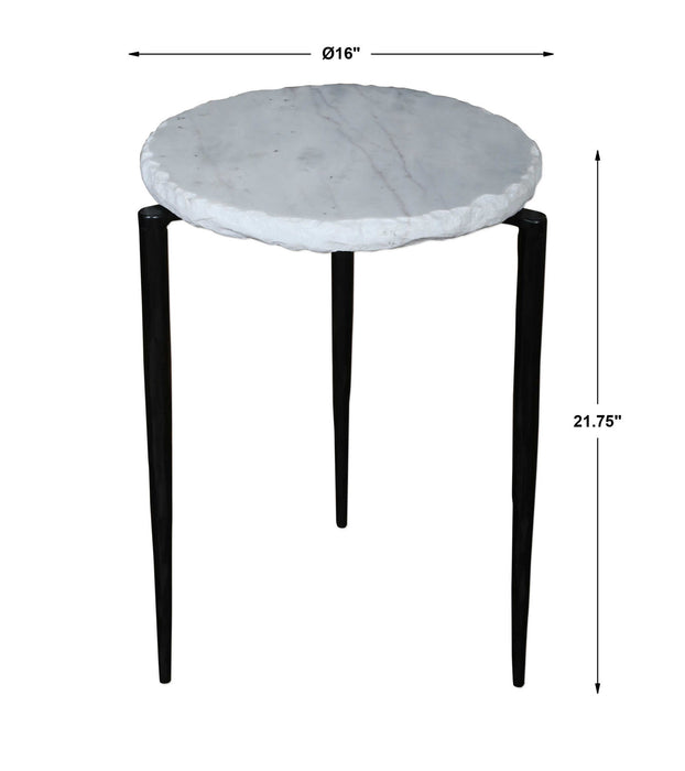 Zoey - Accent Table - Black / White