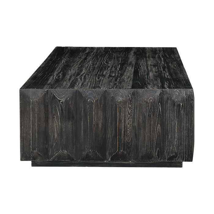 Barlas - Coffee Table - Black / Woodtone