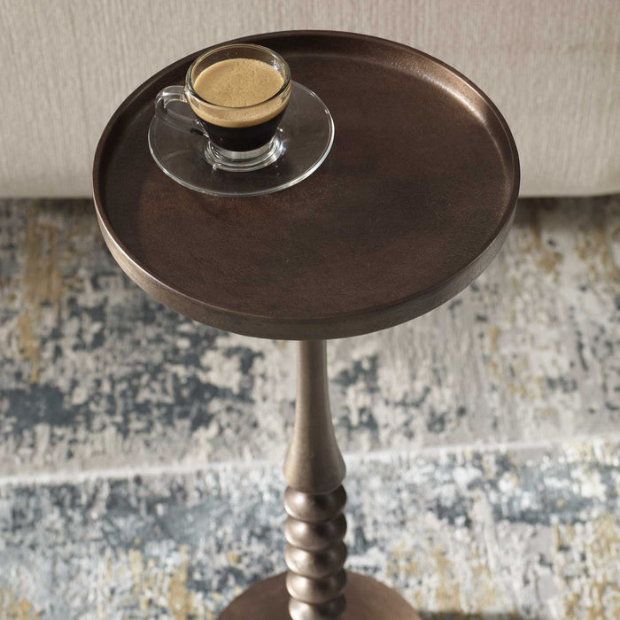 Accent Table - Antique Bronze