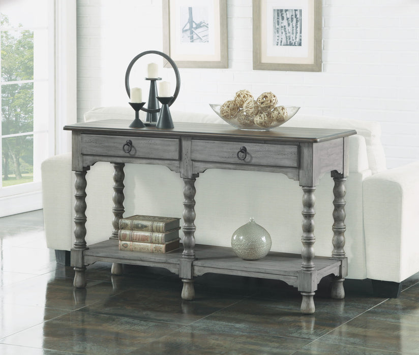 Plymouth - Sofa Table With Drawers - Gray