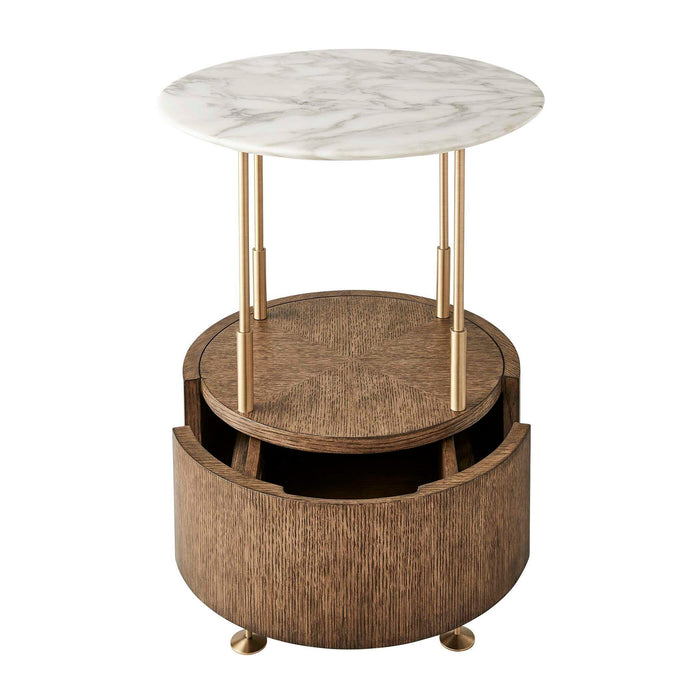 By Your Side - Table - Brass / Woodtone / White