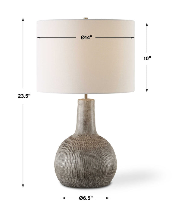 Ceramic Table Lamp - Gray