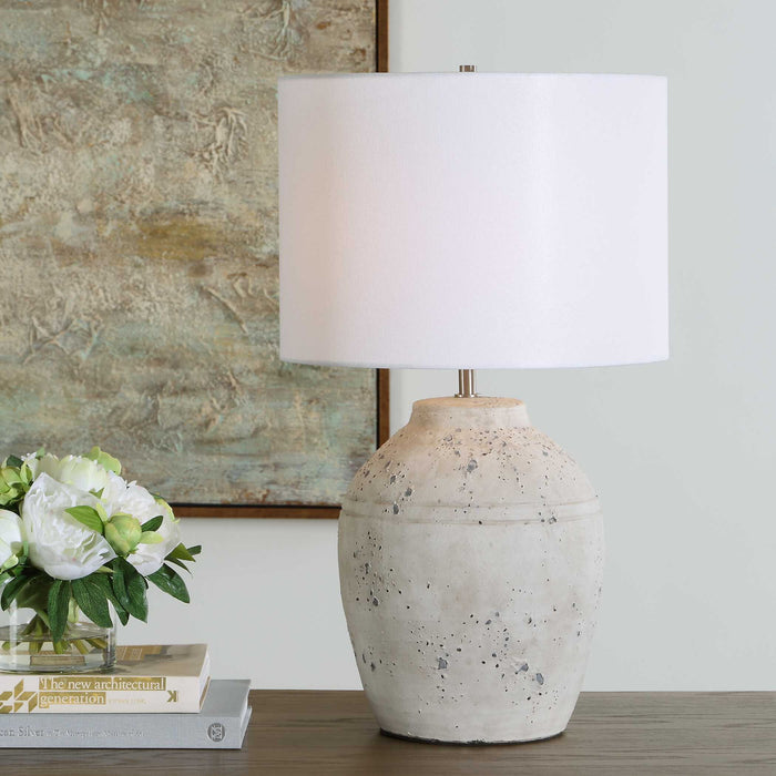 Table Lamp - Distressed Whitewash