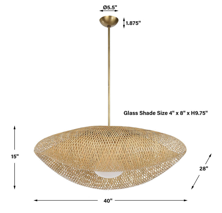 Bonnet - 1 Light Pendant 2 Cartons - Brass