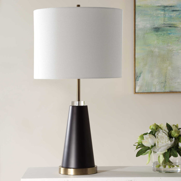 Table Lamp - White & Black