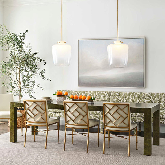 Aurora - Framed Canvas - Blue / Green / White