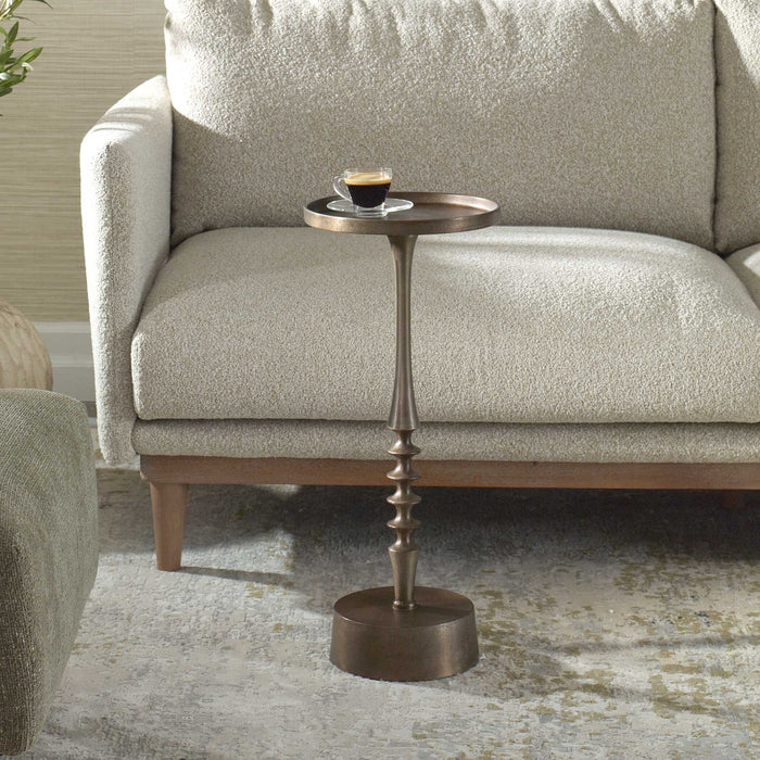 Accent Table - Antique Bronze