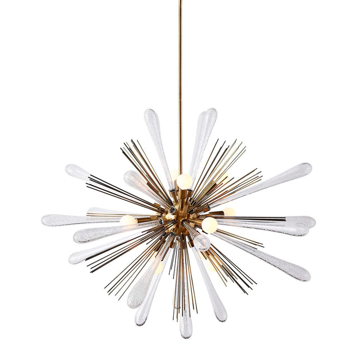 Big Bang - 12 Light Pendant - Brass