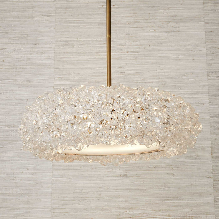Spangled - 6 Light Pendant - Brass