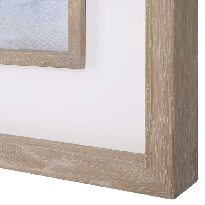 Misty Moonlight - Abstract Framed Print