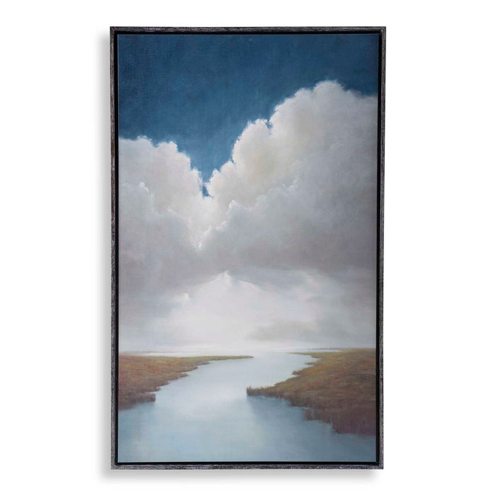 Low Country - Framed Canvas - Blue / Green / White