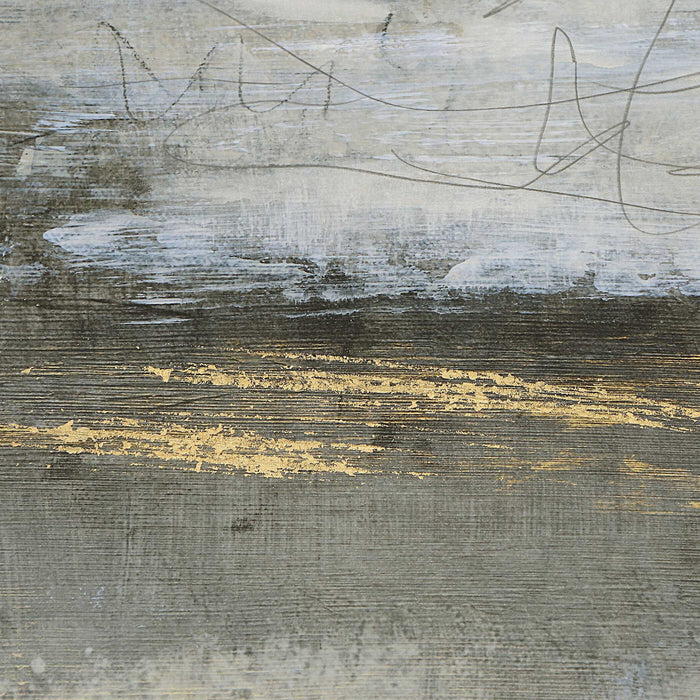 Gilt - Misty Landscape Framed Print - Pearl Silver