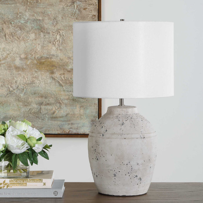 Table Lamp - Distressed Whitewash