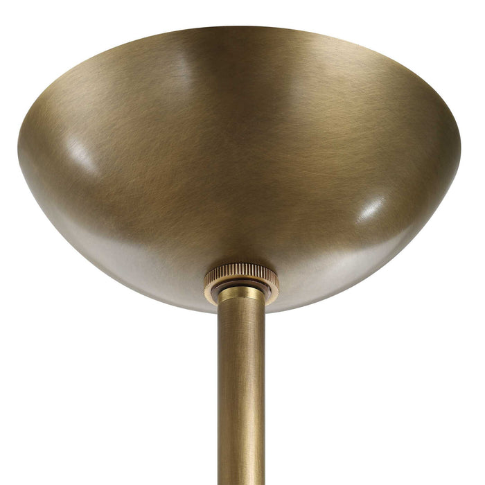 Flurry - 19 Light Pendant - Brass / White